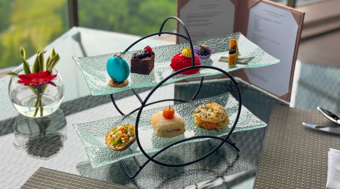 Complimentary afternoon tea at Club InterContinental Lounge with the breathtaking Bandung view